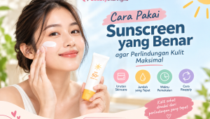 cara pakai sunscreen yang benar