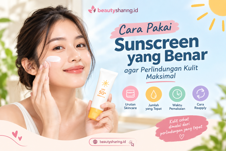 cara pakai sunscreen yang benar