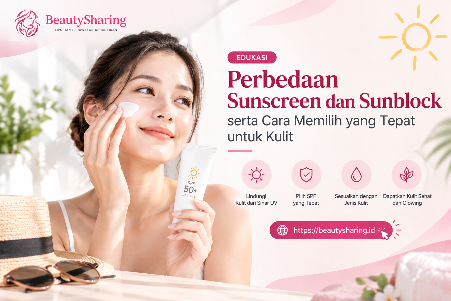 perbedaan sunscreen dan sunblock