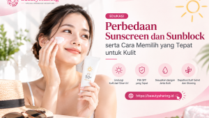 perbedaan sunscreen dan sunblock